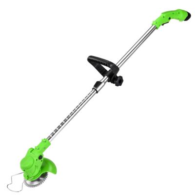 China Newest 2021 Hand Push Lithium Battery Grass Trimmer Lightweight Portable Cordless Cutter Electric Cordless Brush Cutter for sale