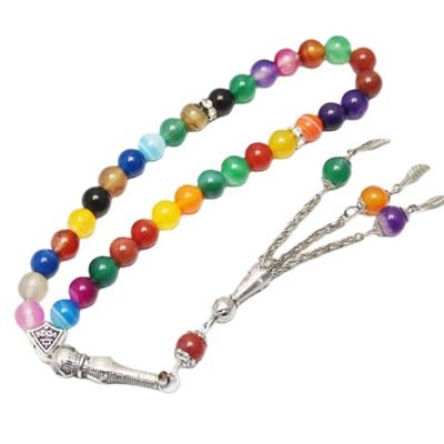 China Newest Religious Trendy Jewelry 7 Chakras Bracelet Rosary Religious Bracelets for sale