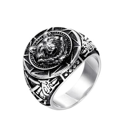 China New Design Stainless Steel Animal Head Ring CLASSIC Mood Male Ring for sale