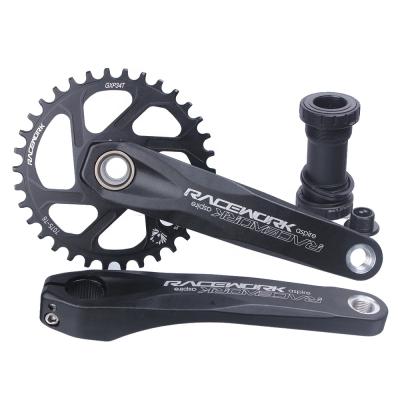 China Authentic Mountain Bikes New RACEWORK 2021 Mountain Bike Crank Set Sprocket 170mm 175mm 1x MTB hollowtech gxp Crankset for sale