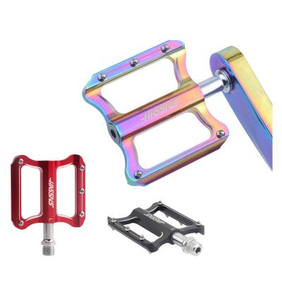 China 2021 new lighter weight Hassns aluminum alloy anode mtb mountain bike bicycle cycling flat pedals for sale