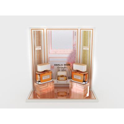 China Creative acrylic plexiglass fashion background design and clear acrylic block display for women perfume for sale