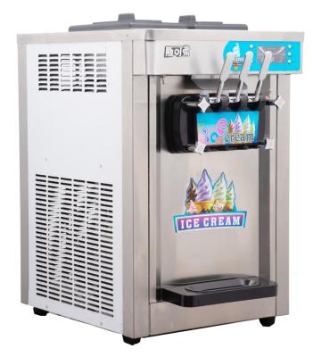 China Chinese Automatic Snacks Factory Serving Ice Cream Machine Three Flavors Soft Ice Cream For Dessert for sale