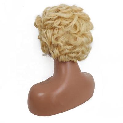 China Cheap Transparent Women Pixie Lace Front Wig For 13X1 613 Lace Hair Wanda Pixie Cut Wig Short Curly Original Pure Natural Hair Wigs for sale