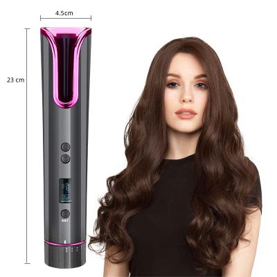 China Automatic Hair Curler Hair Curler LED Power Hair Curler Automatic Hair Curler Ceramic Styling Wireless Portable Rechargeable Automatic Battery New for sale