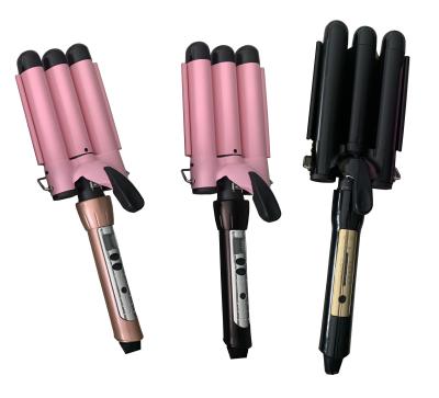 China New Digita Professional Private Label Irons Flat Hair Ceramic Model 3 Barrel Curling Irons for sale