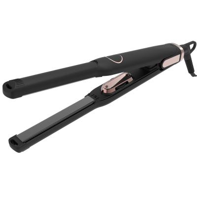 China For Short Hair Or Beard Straightening Large LCD Display Hair Flat Iron Ceramic Titanium Slim Hair Straightener For Man 450 Degree for sale