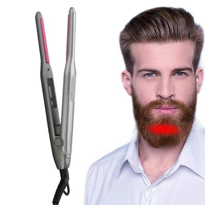 China For Short Hair or Beard Straightening Iron Man Small Professional Ultra-thin Hair Straightener for sale