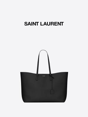 China 1.4lb texturizó a las señoras calificadas de cuero bolso de la piel de becerro de YVES SAINT LAURENT del negro del bolso Este-Oeste en venta