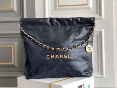 China 22S Calfskin Navy Chanel 22 