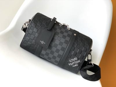 中国 決め付けられた人のLV Keepall BandoulièRe 25のチェッカーボードのメッセンジャー袋 販売のため