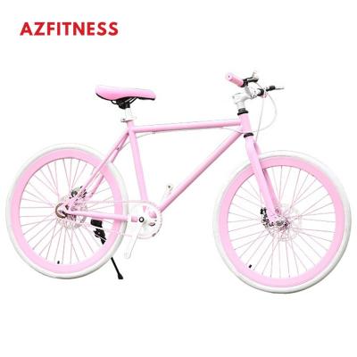 China Durable 26 Inch Spoked Wheel Fitness Sports Disc Brake Adult Fashionable Aluminum Commercial Whole Bike Fixed Gear Bike for sale