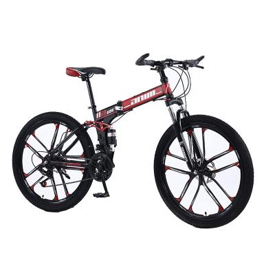 China 26 Inch 24 Speed ​​Ten Knife High Carbon Wheel Adult Steel 26 Inch 24 Speed ​​Ten Knife Adult Mtb Folding Disc Brake Bicycle Mountain Bike for sale