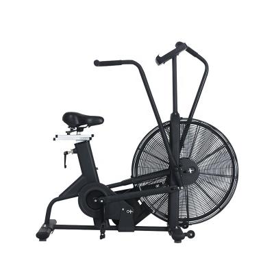 China Custom Resistance Monitor Home Stepless Shift Gym Equipment Logo Exercise Fan Indoor Fitness Cardio Commercial Air Bike for sale