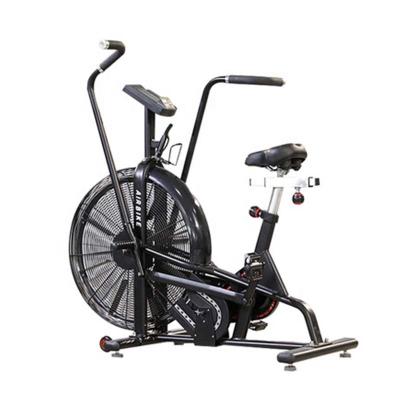 China Stepless Shift Customized LOGO Indoor Gym Home Used High Quality Cardio Exercise Body Strong Fan Workout Air Bike With Monitor for sale