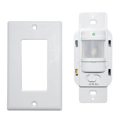 China American Standard Hotel Wall Switch 110V Sensor Intelligence Presence Detection Time Delay Sensor (BS033C) for sale