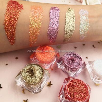 China Fashion Stage Makeup Shimmer Glitter Glitter Waterproof Shiny Gel For Face Hair And Body for sale