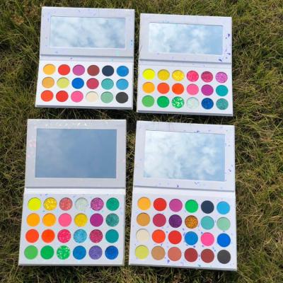 China Wholesale Glitter OEM Waterproof Nake Make Your Own Brand Cosmetics Private Label Eyeshadow Palette Makeup for sale