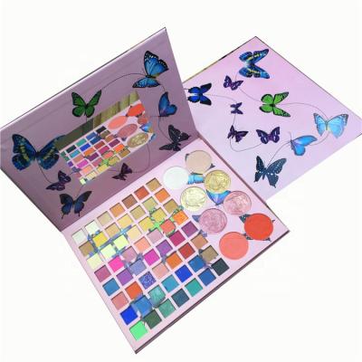 China Wholesale custom high quality private label waterproof vegan eyeshadow palette glitter eye shadow palette for sale