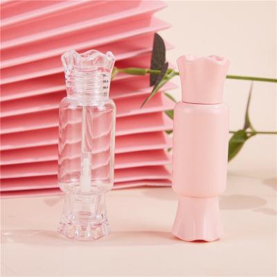 China Low MOQ Custom Empety Cosmetics and Candy Shape Lip Gloss Tubes Vegan Lip Gloss Lipstick Lip Oil Container for sale