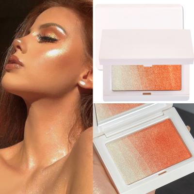 China Sunscreen Private Label Face Blush Palette Mineral Blush Powder Cheeks Gradient Waterproof Long Lasting Color Blushes Loose Makeup for sale