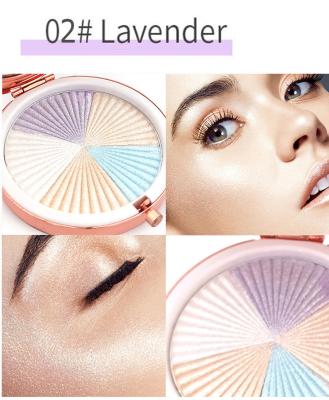 China Waterproof Eyeshadow Face Highlighter Makeup Shimmer Bronzer and Cosmetic Highlighter Bar Private Label Shimmer Highlighter Palette for sale