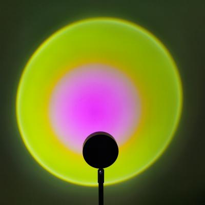 China Eco-friendly Rainbow Sunset Lamp Table Floor Night Lamp Projector Sun Red Sunset Lighting Lamp Sunset Night Light With Remote Control for sale