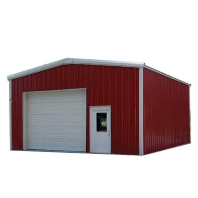 China Cheap 3 Car Steel House Garage / Steel Fabricated Storage Home / Shed Metallique Metal Roof Portable Garage for sale