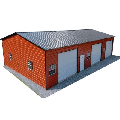 China Heavy Duty Prefab Steel Warehouse Car Park Garage Wind And Rain Outdoor Metal Garden Shed Aircraft Hangar for sale