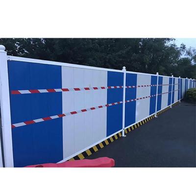 China Easily Assembled Temporary Colored Glued Fence Palisade Board Fence Panel For Construction Site for sale