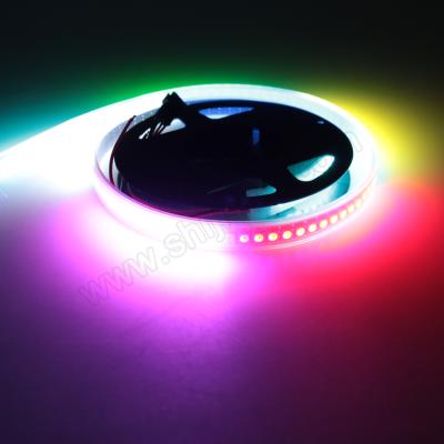 China Outdoor decoration 144leds apa102 dc5v rgb theme park waterproof accessible pixel led strip light for sale