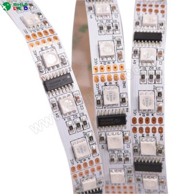 China Decoration Lighting DMX 60leds Per Meter RGB Pixel DC12/24V Waterproof Led Strip Light for sale