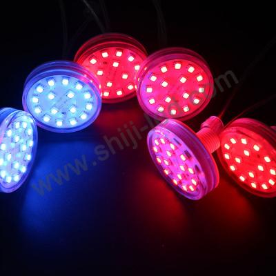 China Warehouse 24V Auto Full Color RGB Led Pixel Fun 60mm Cabochon Light Turbo Lamp Light for sale