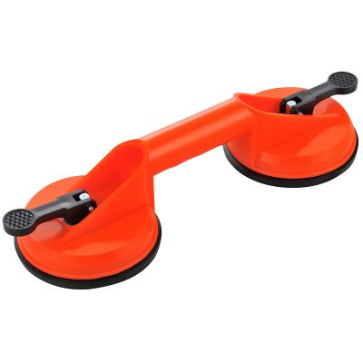 China ABS+RUBBER Heavy Duty 2 Vacuum Cup Glass Lifter Handling Tool for Lifting and Moving Glass Floor for sale