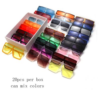 China Popular Fashion SKYWAY Sunglasses 20pcs Multicolor Free Shipping By Box Sun Glasses Fit Oversized Sunglasses for sale