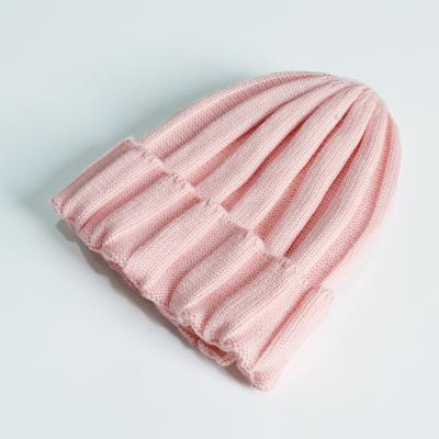 China COMMON Warm Candy Color Beanie Hat Infant Kids Winter Knitting Beanie Cap for sale