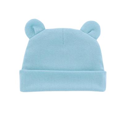 China Bear Ears Beanie Hat Cotton Newborn Hat Infant Baby Beanie Spring Babies Boy Cute Rabbit Hat COMMON for sale