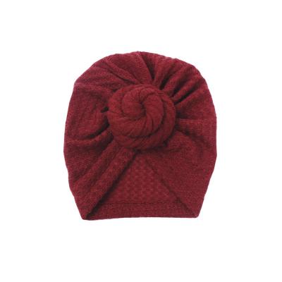 China COMMON Infant Headband Knotted Beanie Headwrap Soft Waffle Baby Turban for sale