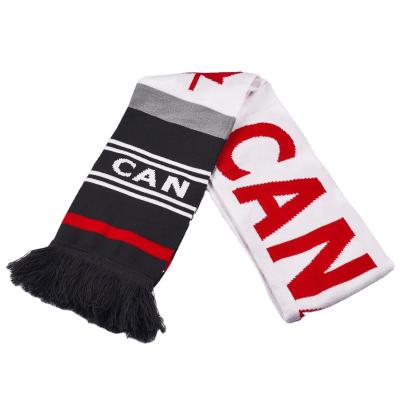 China Jacquard Scarf For Fans Your Team Colors Sport Scarf Soft Color Warm Scarves for sale