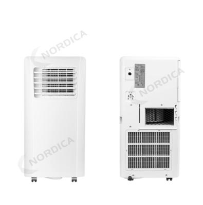 China New R290 Refrigerant Refrigerated Cooling Equipment Mini Air Conditioner Moving Floor Standing Quiet Air Conditioning For Rooms for sale