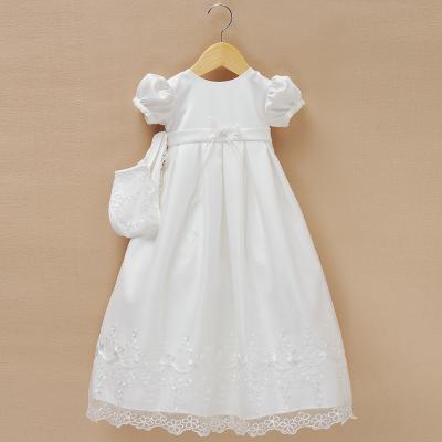 China D9158 Elegant White Short Sleeve Chiffon Party Girl Dress With Jacket Bridesmaids Dress First Communion Dresses For Girls for sale