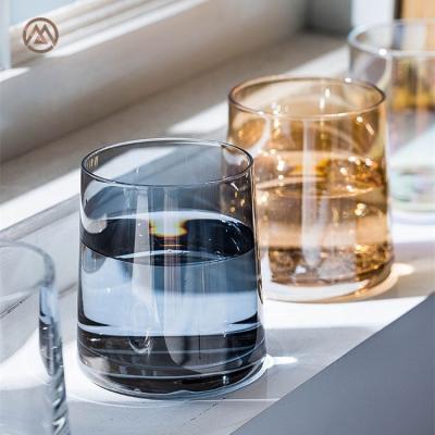 China Nordic glass transparent cup stored crystal whiskey wine water colored simple home glass for sale