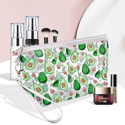 China Fashion DAIDAIMU Cartoon Waterproof Fruit Cosmetic Bag Transparent Cosmetic Bag for sale