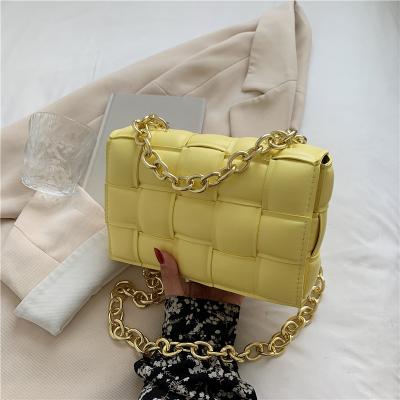 China Fashion designer Cassette Bag Woven leather bag purses and famous handbags brands chain handbags for women luxury for sale