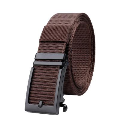 China High Quality Tactical Military Leather Belt Buckle Work Casual Wear Nylon Cloth Automatic Belt for sale