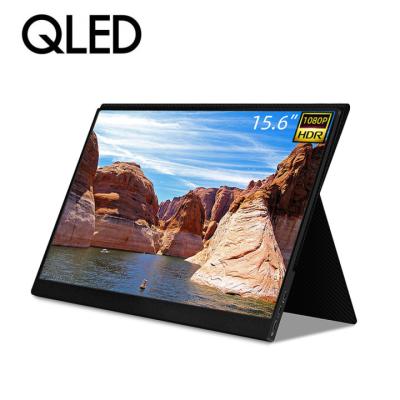 China Support PS4 Laptop Switch QLED Monitor 15.6 Inch 1080P Computer HDR 600 Portable Display With Brilliant Color And DCI P3 Class A Screen for sale