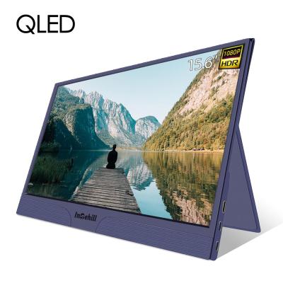 China Support PS4 Laptop Switch Monitor QLED PC Monitor 15.6 Inch 1080P LED Laptop Display in Blue for sale