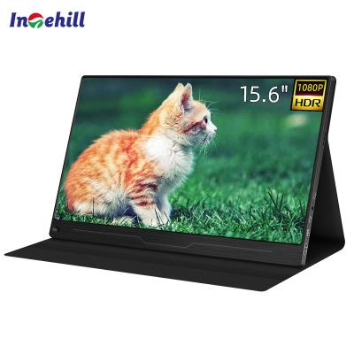 China Speaker Monitor 15.6 Inch 1080P Type-C Portable Display With Display Port By Intehill for sale