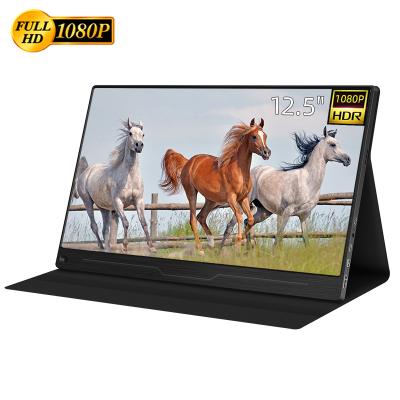 China Intehill Portable Cheap Speaker Monitor 12.5 Inch 1080P Computer USB C Display for sale