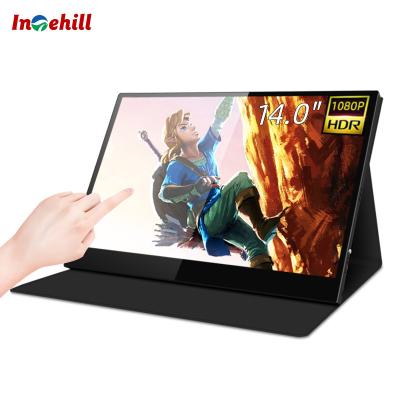 China Intehill 14 Inch 1080P Portable Touch Screen Monitor with Capacitive Touch Screen Displays for PS4, Xbox, Switch, Mini PC, Laptop for sale